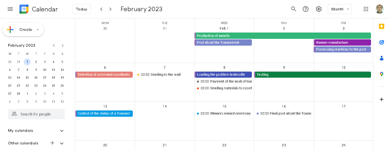Gantt Chart Builder - Upload to calendar